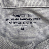 Vineyard Vines Mens Heathered Purple Short Sleeve Polo Shirt Size M