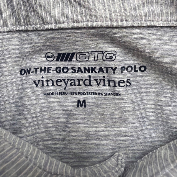 Vineyard Vines Mens Heathered Purple Short Sleeve Polo Shirt Size M