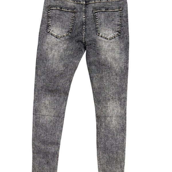 Gingtto Mens Gray Stretch Denim Skinny Fit Jeans Stylish Waist Size 32