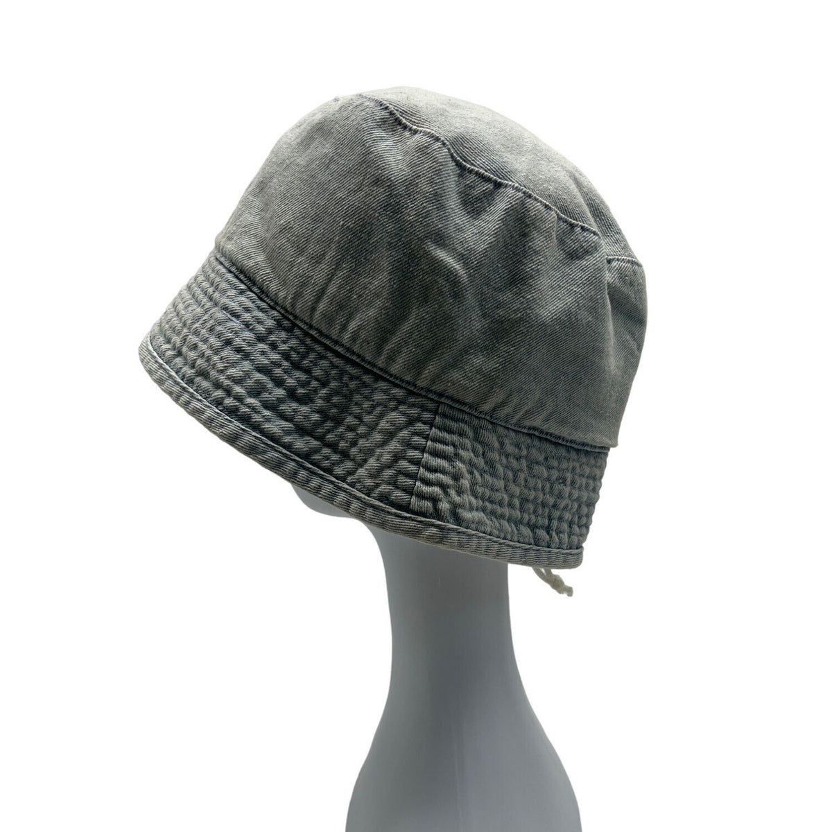 Unisex Blue Washed Denim Bucket Hat Sz 60cm