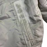 U.S. Army Mens Olive Nylon Bomber Jacket Lightweight Warm Ribbed Cuffs Pockets L
