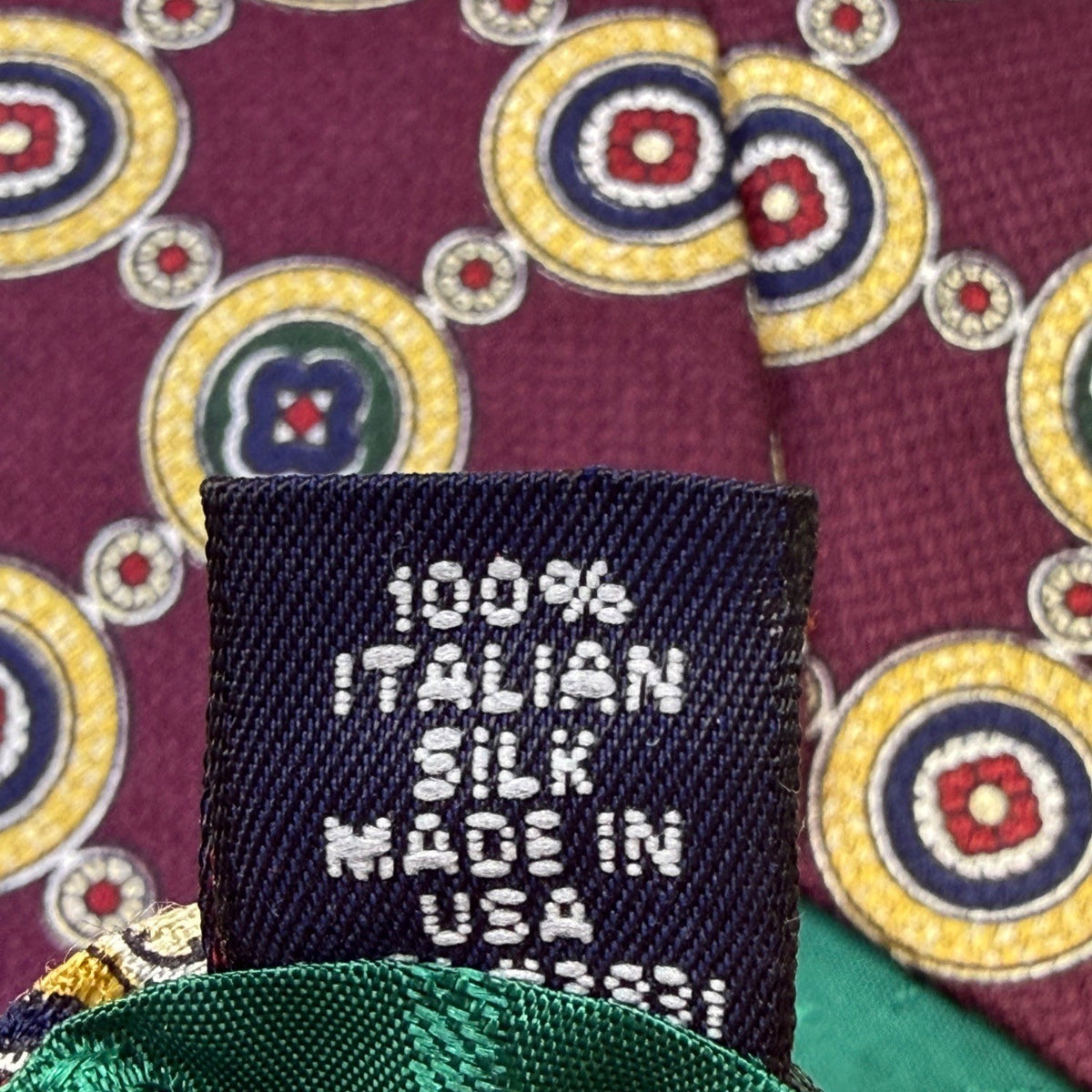 Tommy Hilfiger Mens Multi-Color 100% Italian Silk Patterned Ties