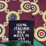 Tommy Hilfiger Mens Multi-Color 100% Italian Silk Patterned Ties