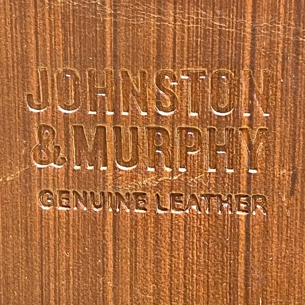 Johnston & Murphy Men’s Black Leather Lace-Up Dobson Moc Toe Oxfords Size 12W