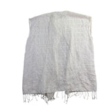 J.Crew Womens White  Sleeveless Eyelet Top With Fringe Hem Sz M-L