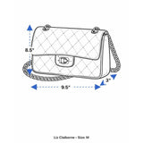 Liz Claiborne Women’s Bone White Faux Leather Adjustable Strap Crossbody Bag
