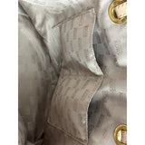 Michael Kors Women's Beige Logo Pattern Satchel Handbag Sz L
