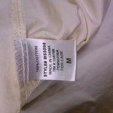 Mable Women’s Ivory Cotton Ruffled Layered Maxi Skirt Flowy Elastic Waist Size M