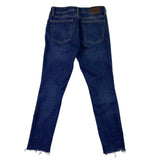 Lucky Brand Womens Blue Cotton Blend Lolita Skinny Frayed Hem Jeans Size 4/27