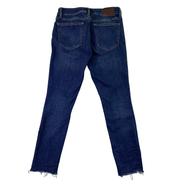 Lucky Brand Womens Blue Cotton Blend Lolita Skinny Frayed Hem Jeans Size 4/27