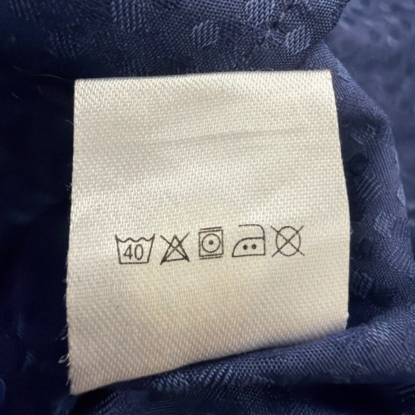 Brook Taverner Mens Navy Cotton Classic Fit Dress Shirt 18" Collar 35" Sleeve