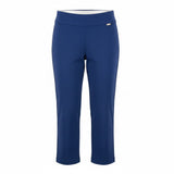 I.N.C. Womens Navy Cropped Pull-On Capri Pants With Tummy Control Size 14