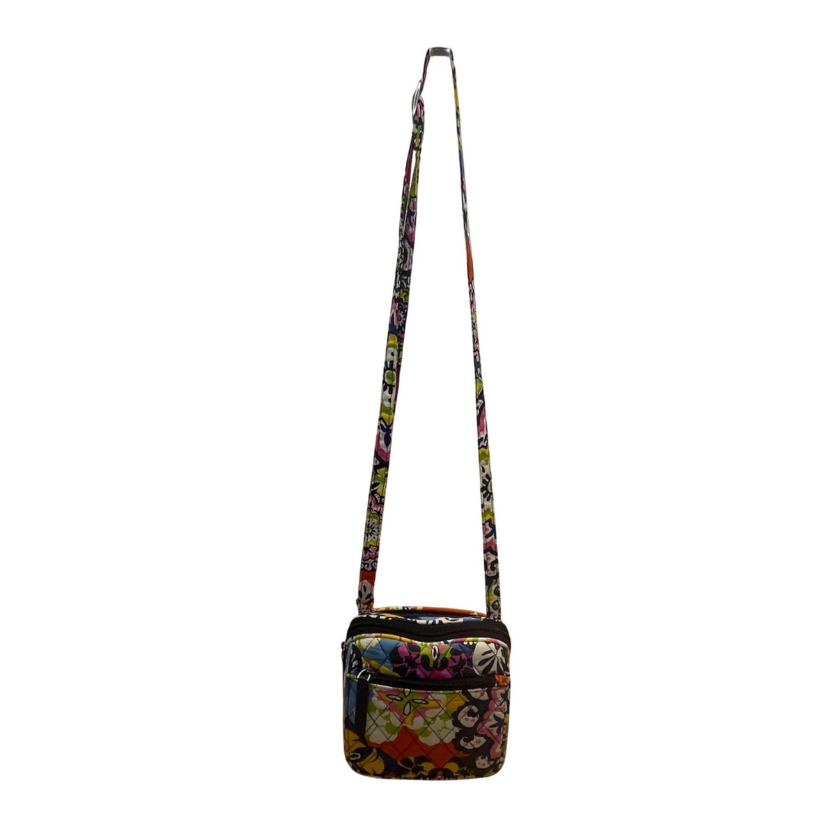 Vera Bradley Women’s Multicolor Quilted Floral Adjustable Strap Crossbody Bag