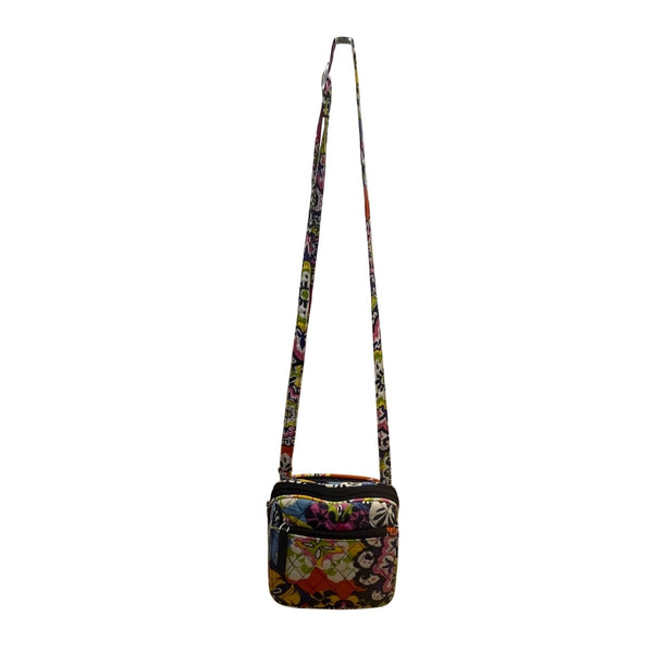 Vera Bradley Women’s Multicolor Quilted Floral Adjustable Strap Crossbody Bag