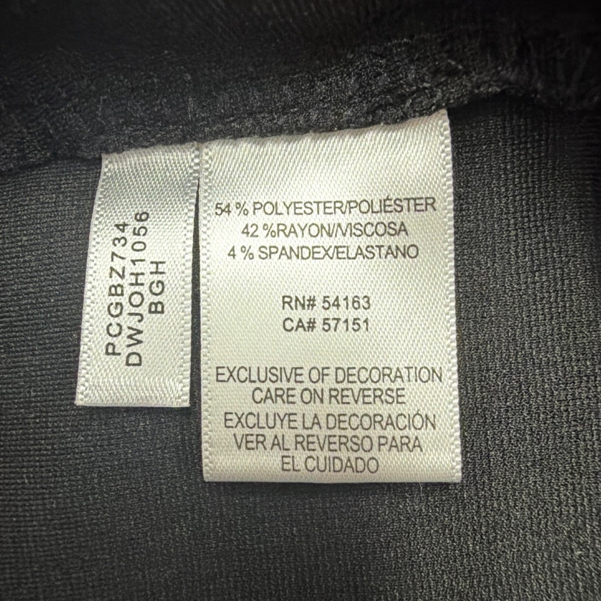 DKNY Jeans Womens Grey Houndstooth Polyester Blend Slim Fit Pants Medium Size M