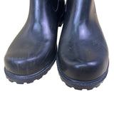 Nine West Women’s Black Rubber Tall Logo Detail Ydoll Rain Boots Size 9M