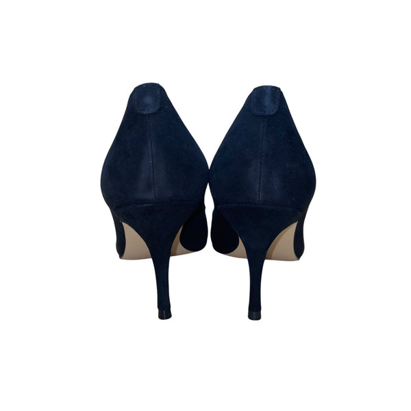 Ivanka Trump Women’s Black Suede Leather Pointy Toe Boni Heels Size 9.5M