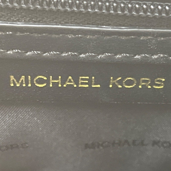 Michael Kors Black Pebbled Leather Satchel  With Gold Hardware & Charm Tote Bag