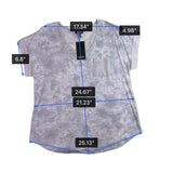 Jones New York Womens Light Gray Casual Pocket Tee Size L