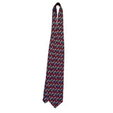 Robert Talbott Studio Mens Silk Necktie Red & Gold Abstract Multi-Color Pattern