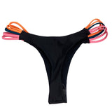 Women’s Black and Tricolor Bikini 2 Piece Set Sz L - NWOT