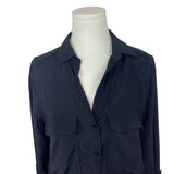 Zara Woman Black Button-Up Blouse Size S- New