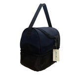 Eddie Bauer Navy & Black Lunch Bucket Bag Insulated Zipper Compartments One Size