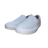 Dr. Scholls Women’s White Embossed Upper Be Free Slip On Nova Sneakers 9.5M