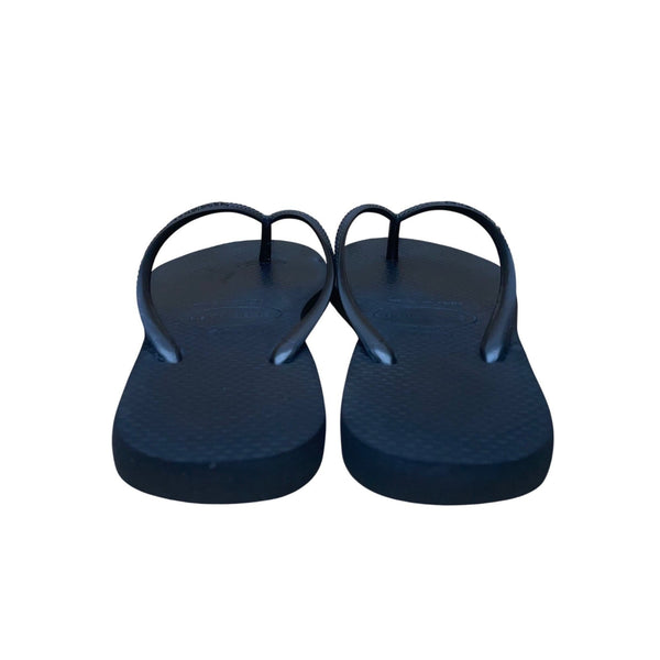 Havaianas Women’s Black Foam Flip Flops Lightweight Summer Sandals Size 6W