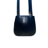 Valentino Orlandi Made In Italy Women’s Black Leather Gold Hardware Shoulder Bag