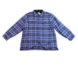 L.L.Bean Mens Rustic Blue Flannel Shirt Traditional Fit Sz XXL