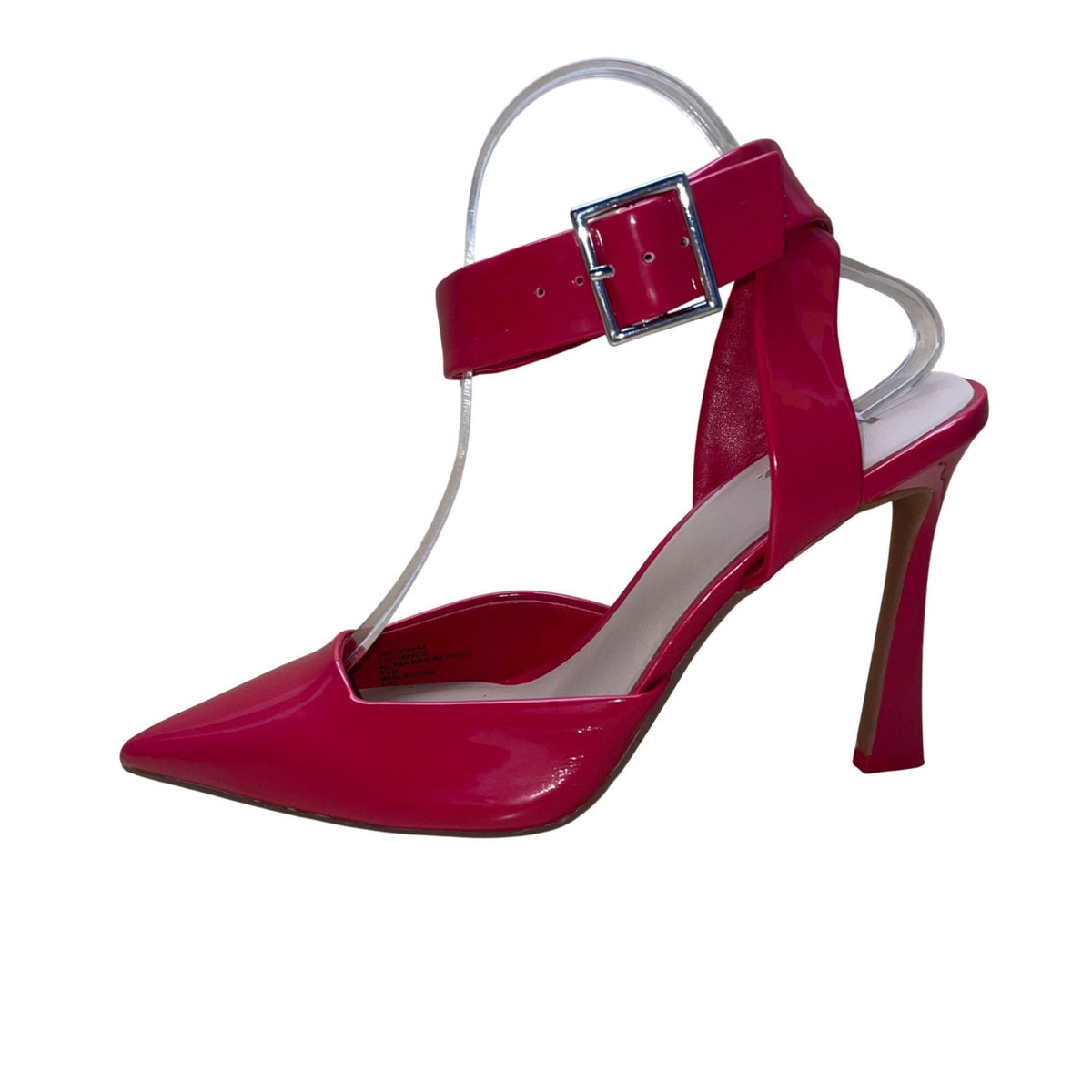 I.N.C. Women’s Red Man-Made Adjustable Strap Pointed Toe Ozanna Heels Size 8.5M