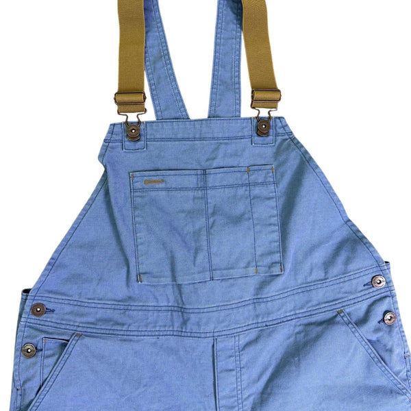 REI Womens Blue Cotton/Polyester Blend Adjustable Overall Bib Pants Size 16