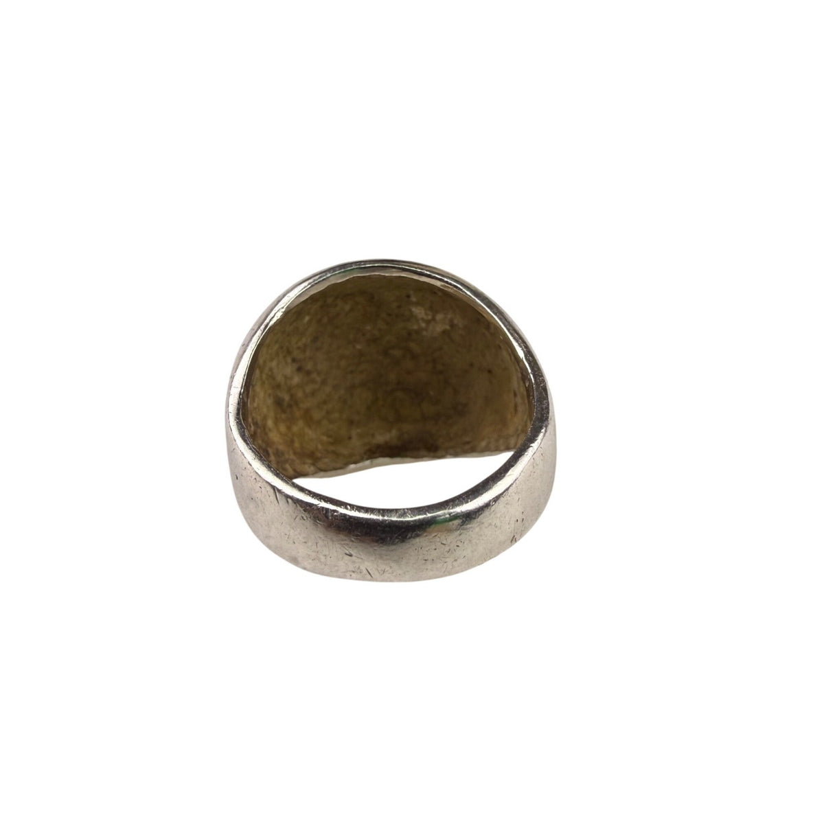 Sterling Silver Womens Dome Ring Polished Finish Size 6 Unique Modern Design 925