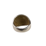 Sterling Silver Womens Dome Ring Polished Finish Size 6 Unique Modern Design 925