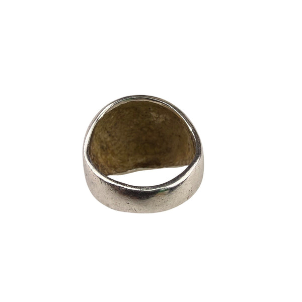Sterling Silver Womens Dome Ring Polished Finish Size 6 Unique Modern Design 925