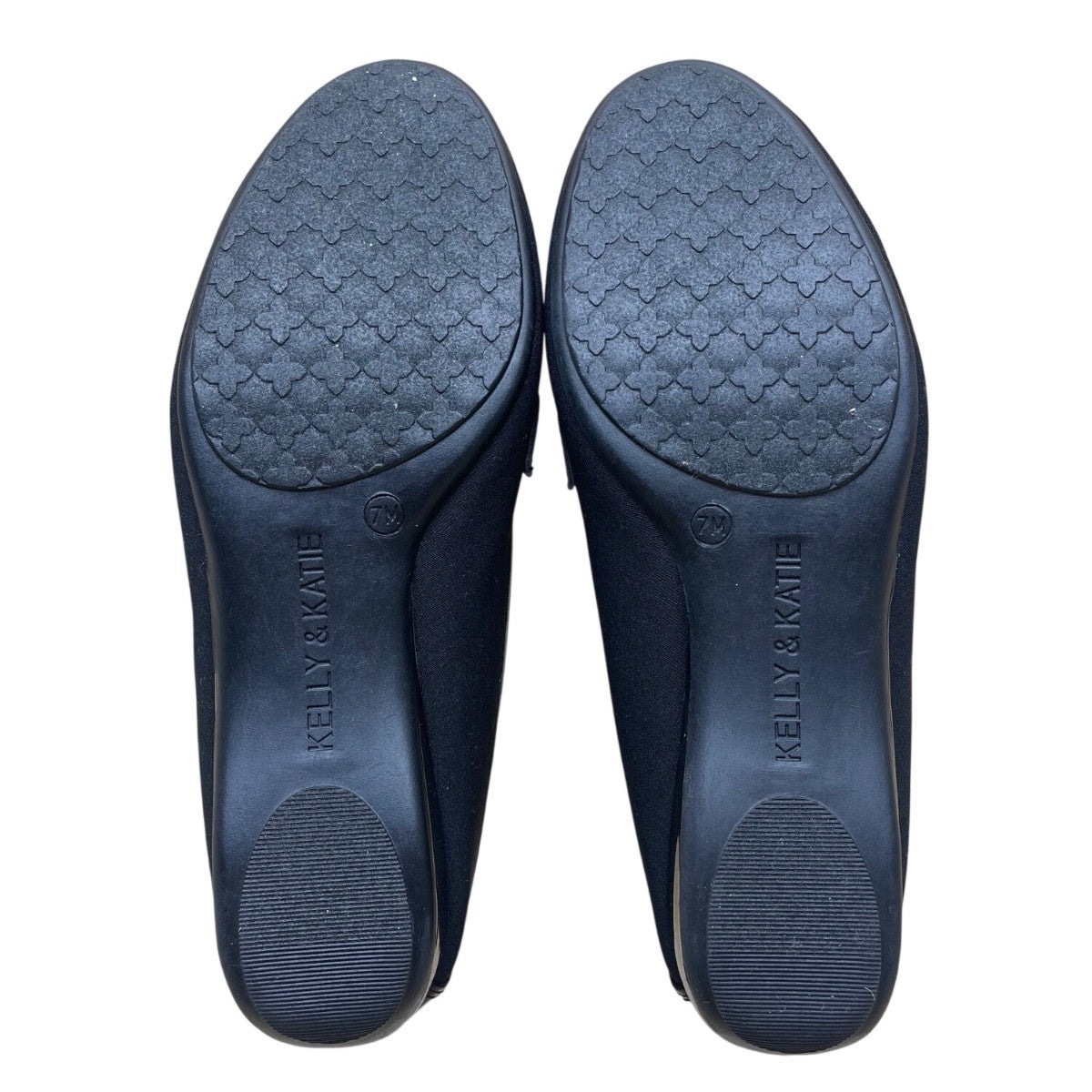 Kelly & Katie Women’s Black Fabric With Patent Trim Slip-On Danic Loafer Size 7M