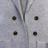 Pink Clover Women Gray Long Double Breasted Coat Size L