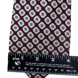 Robert Talbott Mens Burgundy Silk Patterned Tie By Nordstrom Hand Sewn