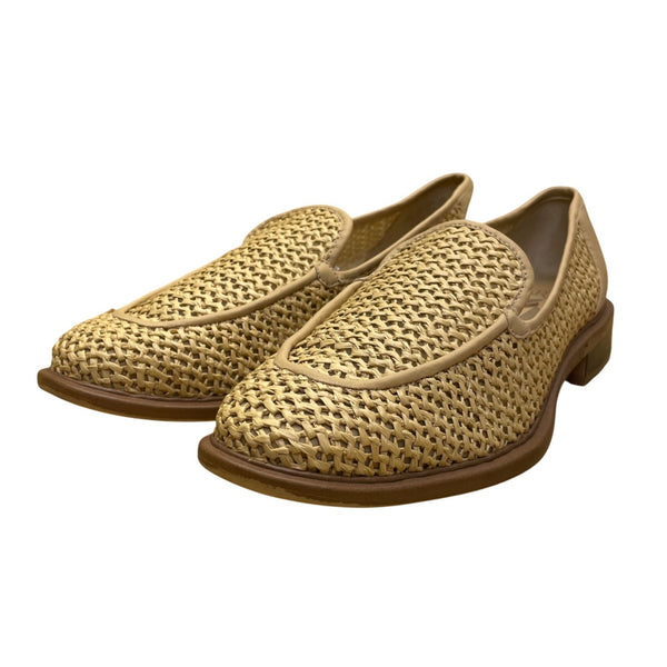 Sarto Women’s Natural  Woven Slip-On Loafer A-Eda 2 Shoes Size 9.5M
