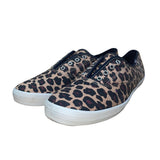 Keds Women’s Brown Leopard Print Cushioned Slip-On Canvas Sneakers Size 10