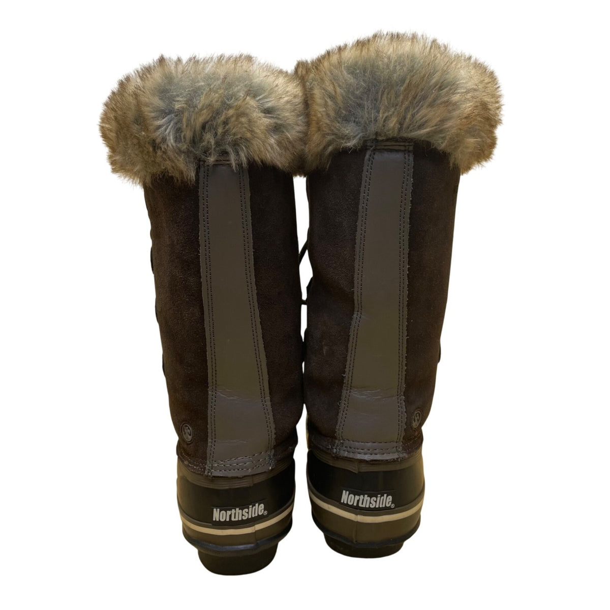 Northside Women’s Brown Suede Faux Fur Lined Insulated Winter Snow Boots Size 9