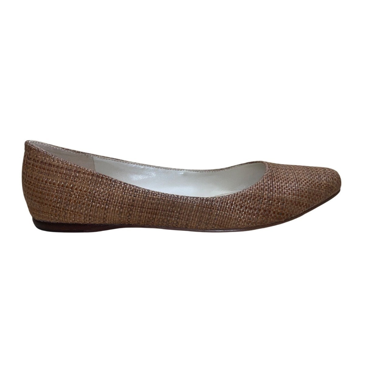 Nine West Women’s Dark Brown Speakup2 Woven Ballet Flats Size 8M