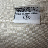 The Arrow Company Mens Beige Button-Up Shirt Slim Fit 15 1/2 34/35
