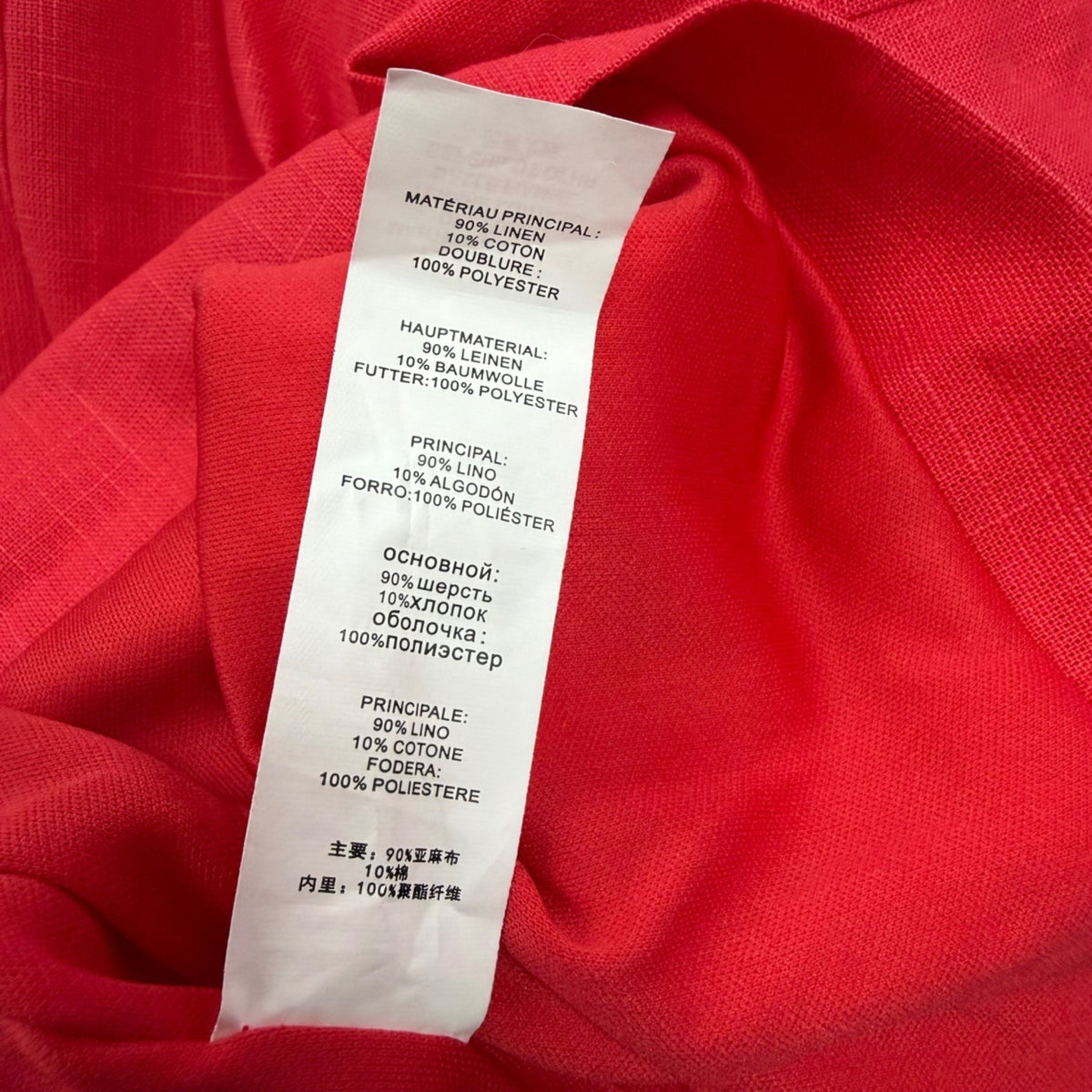 Kaiia Womens Red Linen-Cotton Sleeveless Mini Dress Square Neck Size 12