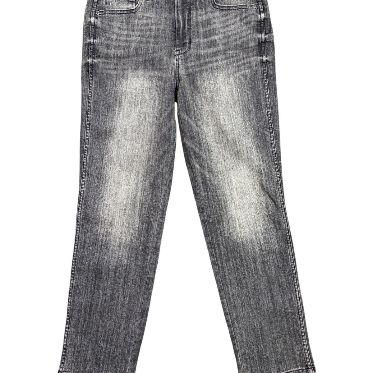 White House Black Market Womens Gray High Rise Straight Jeans Size 10