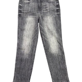 White House Black Market Womens Gray High Rise Straight Jeans Size 10