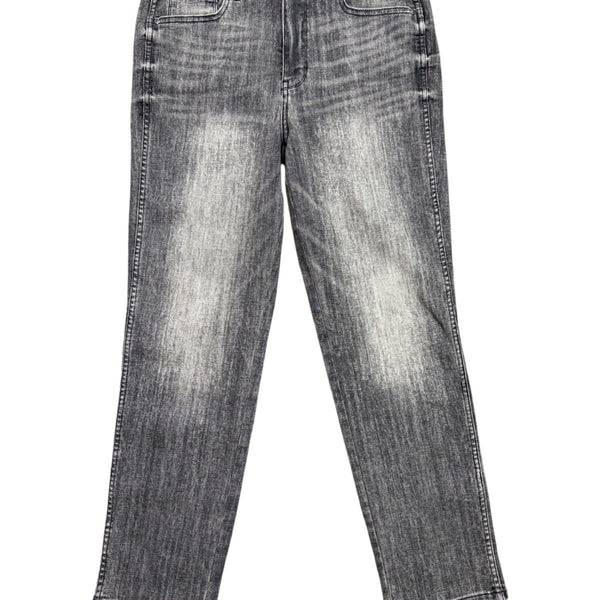 White House Black Market Womens Gray High Rise Straight Jeans Size 10