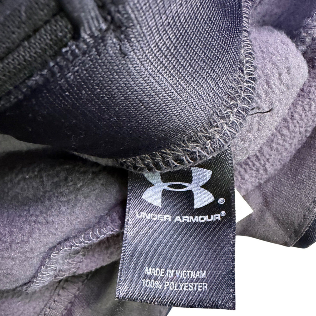 Under Armour Mens Black/Grey Polyester ColdGear Full-Zip Jacket Size XXL
