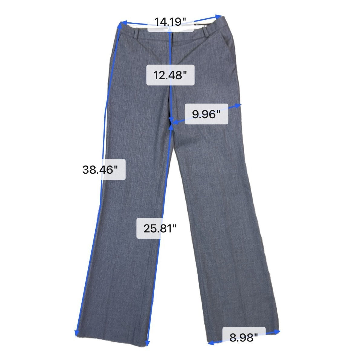 Ann Taylor Loft Women Gray Bootcut Dress Pants Size 2